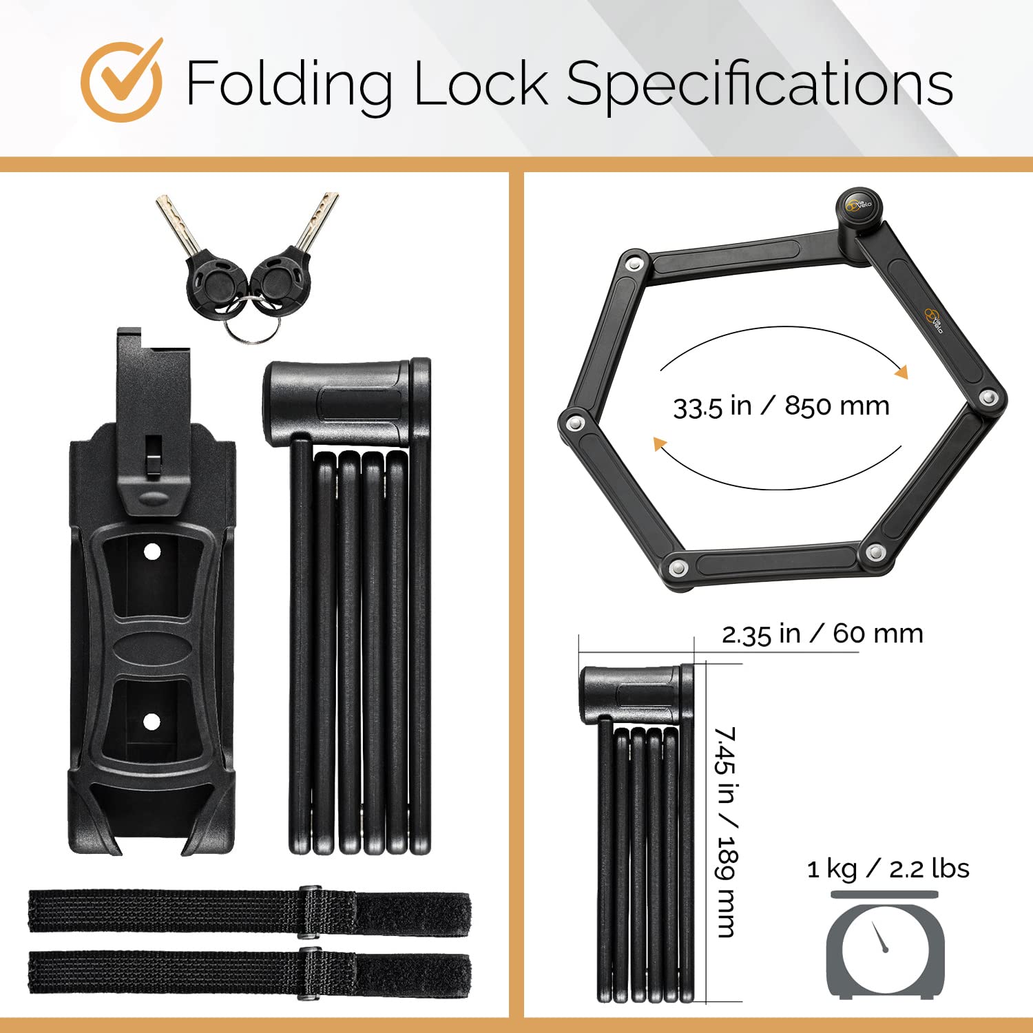 BIKE LOCK SET 499