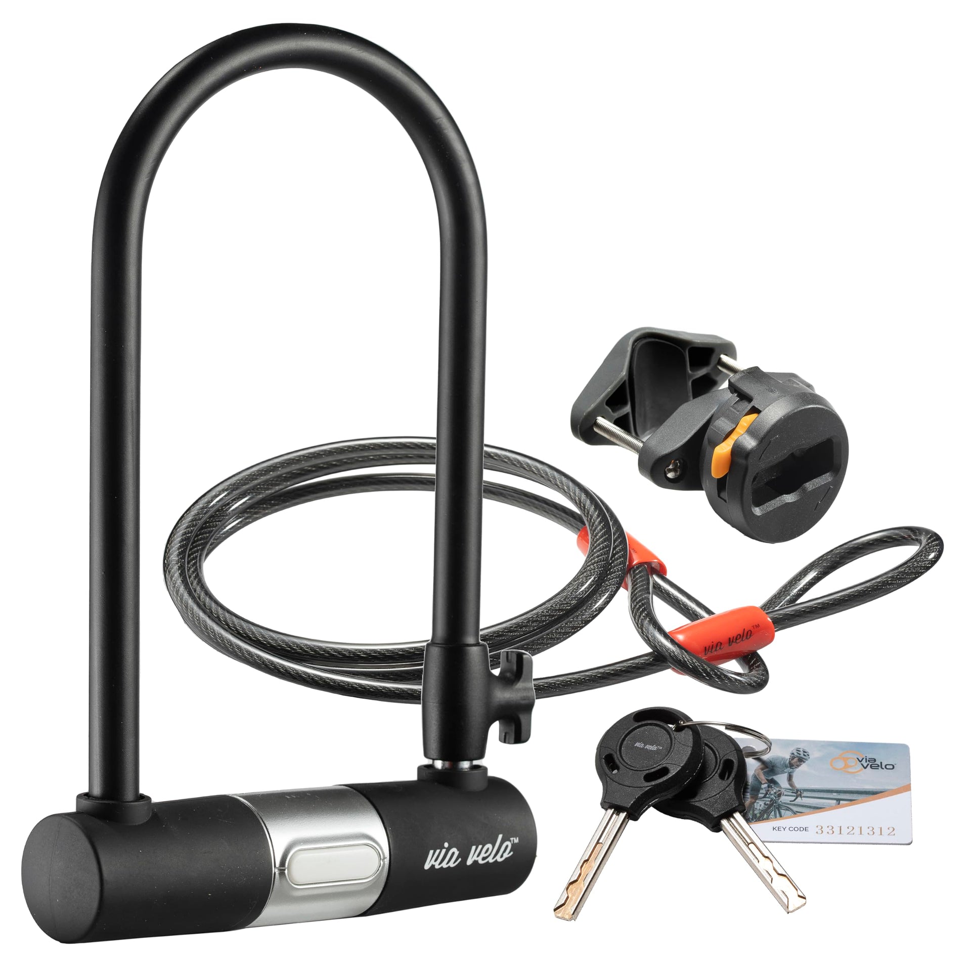 bike lock key backup system