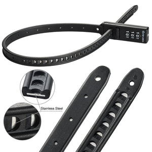 Zip-Tie Combo Lock Keyless Resettable 3-Digit Combination