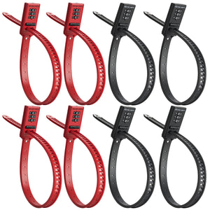 Zip-Tie Combo Lock Keyless Resettable 3-Digit Combination
